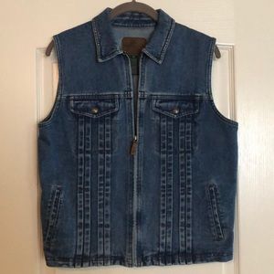 Ralph Lauren Denim Zipper Vest - M